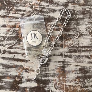 Jewel Kade Offset Crystal Necklace